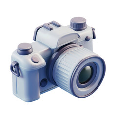 3D Icon of Camera, Transparent Cut Out