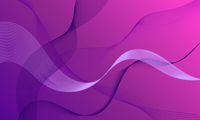 purple violet lines wave curves with soft gradient background