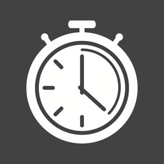 Customer Services Glyph Inverted illustration.