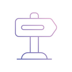 Direction Sign vector icon
