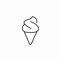 ice cream dessert icon vector sign