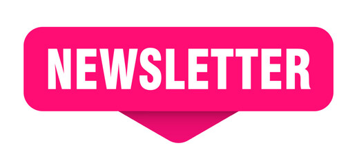 newsletter sticker. newsletter sign on transparent background