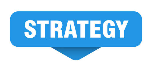 strategy sticker. strategy sign on transparent background