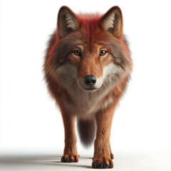 Fototapeta premium red fox isolated on white