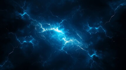 Blue Cosmic Nebula Space Background