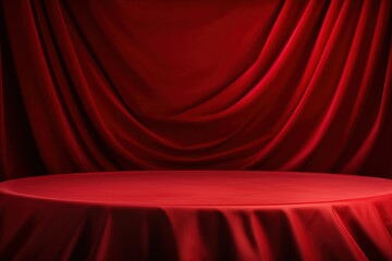 Fototapeta premium Fabric background backgrounds circle stage.