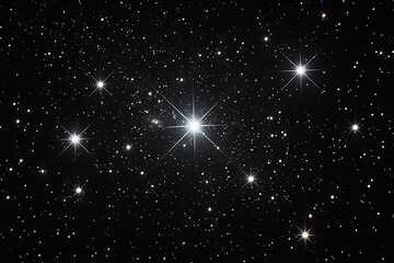 Obraz premium Celestial Dance: A Star Cluster's Radiant Glow