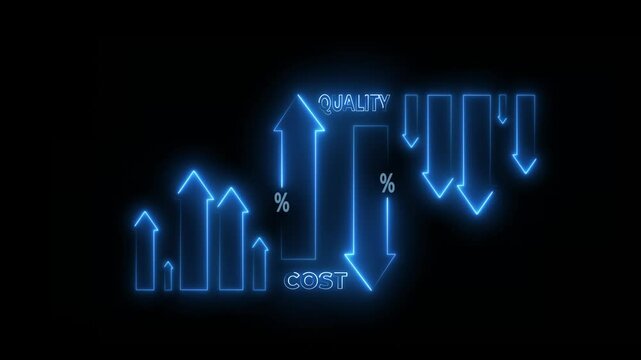 Quality increase and cost optimization for products or services to improve efficiency. Effective business, Efficient Risk, Cost report .