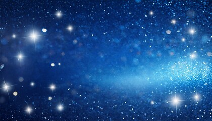 Obraz premium キラキラと豪華に光り輝くネイビー色の背景。コピースペースあり。AIで生成