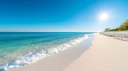 Fototapeta premium Bright Sunny Tropical Beach Scene