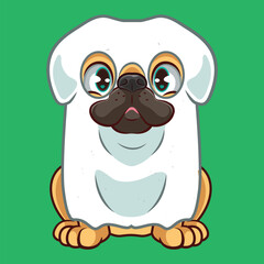 CUTE PUG CARTOON