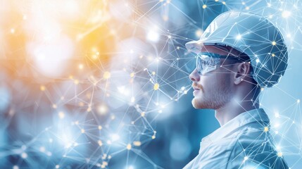 Connected Warehousing Workers in different warehouses collaborating remotely through video conference, sharing information and coordinating operations