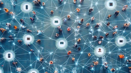 Global Network Connectivity: A Visual Representation of Interconnectedness in the Digital Age