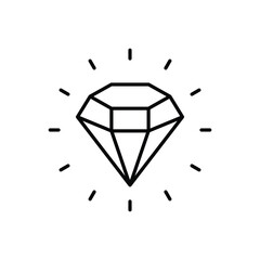 Diamond vector icon