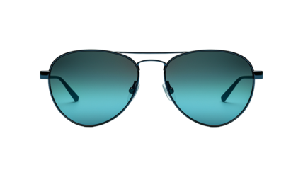 Stylish Aviator Sunglasses with Gradient Blue Lenses Modern Fashion Accessory
