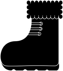 winter illustration snow silhouette shoe logo footwear icon cold outline boot foot white fashion leather shoes boots hiking outdoor shape with vector graphic background