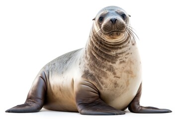 Obraz premium Seal animal mammal white background.
