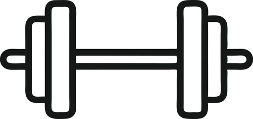 Dumbbell Doodle Hand-drawn Icon