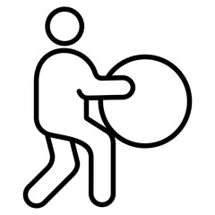 exercise ball icon