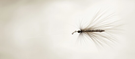 Studio shot of a fishing fly against a neutral background, ready for use in print or online