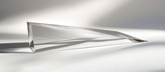 Glass prism studio light refraction display