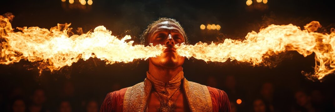 Breathtaking Fire Breather Show: A Fiery Spectacle