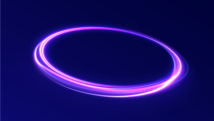 Curve light effect of silver line. Png luminous silver circle. Light silver pedistal, podium, platform, table. To center a bright flash, png, effect, wave,neon,line.