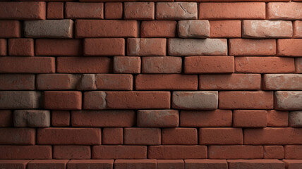 Fototapeta premium Realistic Red Brick Texture Showing Weathered Detailing for Use in Urban and Traditional Architecture