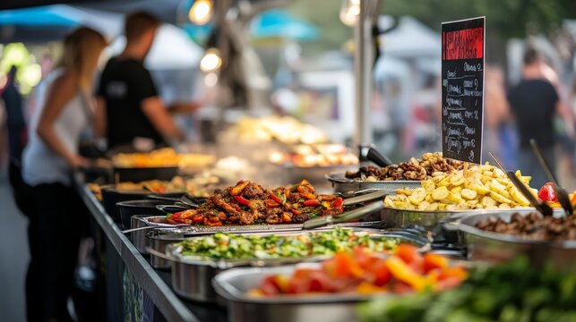 A close-up of a food safety poster at a festival kitchen