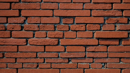 Obraz premium Rustic Red Brick Wall Texture Showing the Natural Beauty of Construction Materials and Facades