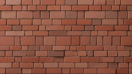 Fototapeta premium Textured Red Brick Wall Ideal for Outdoor Walls and Vintage Building Facades