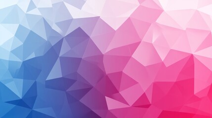 Obraz premium Abstract blue pink gradient polygon background.