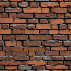 Fototapeta premium Close Up of Red Brick Material Texture for Authentic Wall and Building Design Ideas