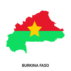 map of Burkina Faso Burkina Faso map Political Burkina Faso map vector illustration. 