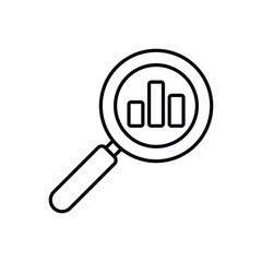 Search Analytics vector icon