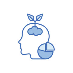 Growth vector icon