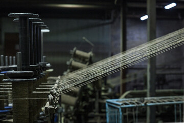 hemp rope twine production flax cotton factory vintage twine cord spool thread	
