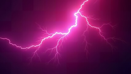 Electric Magenta Blaze: Random Lightning Design