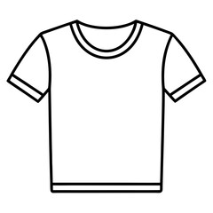 Stylish Line Art t short Vector Design