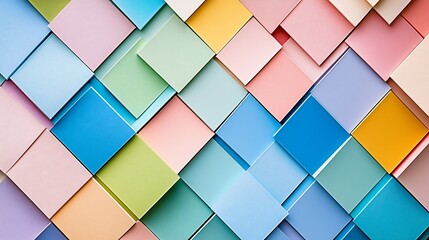 Pastel color squares, design texture, wall display, background, home decor