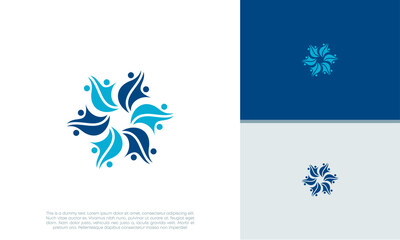 Obraz premium Human Resources Consulting Company, Global Community Logo 