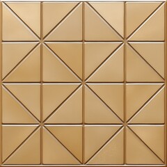Geometric Pattern of Gold Tiles with Triangular Design Elements