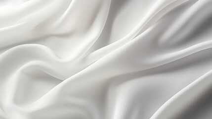Obraz premium Soft White Fabric Texture, Smooth and Elegant Drapery, Ideal for Backgrounds, Textile Design, and Fashion or Interior Decoration Projects