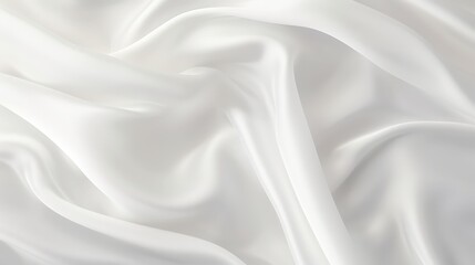 Obraz premium Delicate Soft White Fabric Texture Showing Elegant Creases and Smoothness Ideal for Backgrounds or Textiles in Design Projects