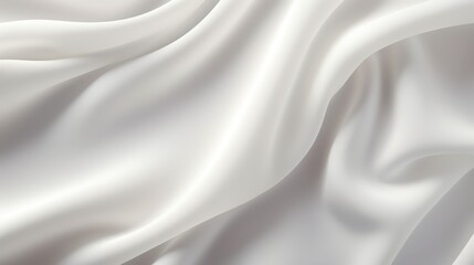 Obraz premium The Delicate Texture of Soft White Fabric Flowing Gently with Light Reflections Revealing Subtle Waves and Smooth Patterns for Artistic Use