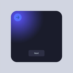 Colorful square user interface. Pop up window with next text.