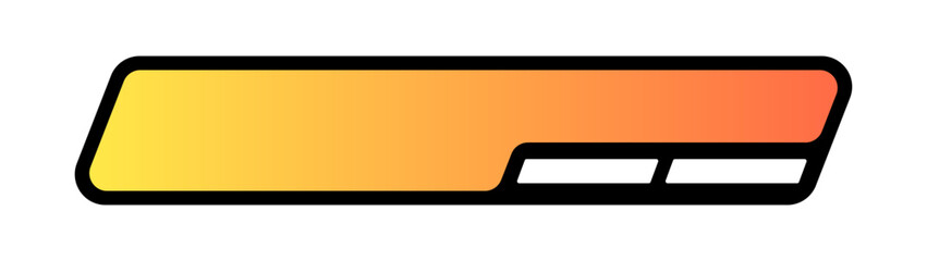 Obraz premium Futuristic element vector illustration. Colorful lower third video overlay.