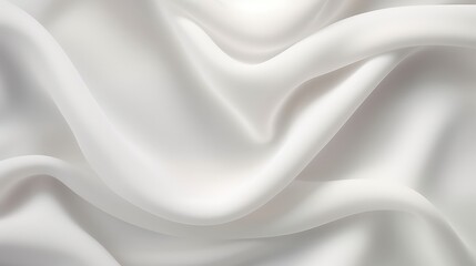 Obraz premium Gentle Flowing Soft White Fabric Texture Perfect for Backgrounds, Clothing, and Elegant Designs with a Subtle Sheen Highlighting Luxurious Quality
