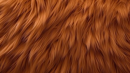Naklejka premium Soft and Long Brown Fur Fabric Texture with Rich Nuances Ideal for Creative and Design Projects