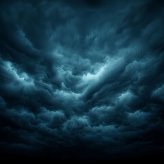 Naklejka premium Dark and Dramatic Stormy Sky Abstract Background Texture